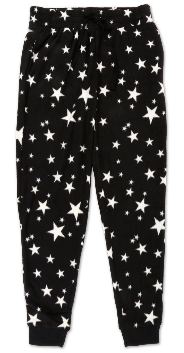 womens star print joggers