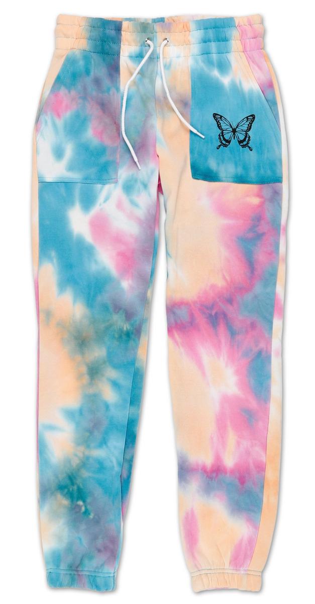 blue butterfly joggers