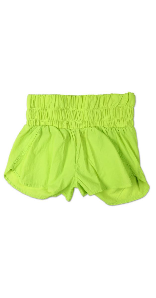 Juniors Neon Active Shorts - Green | Burkes Outlet