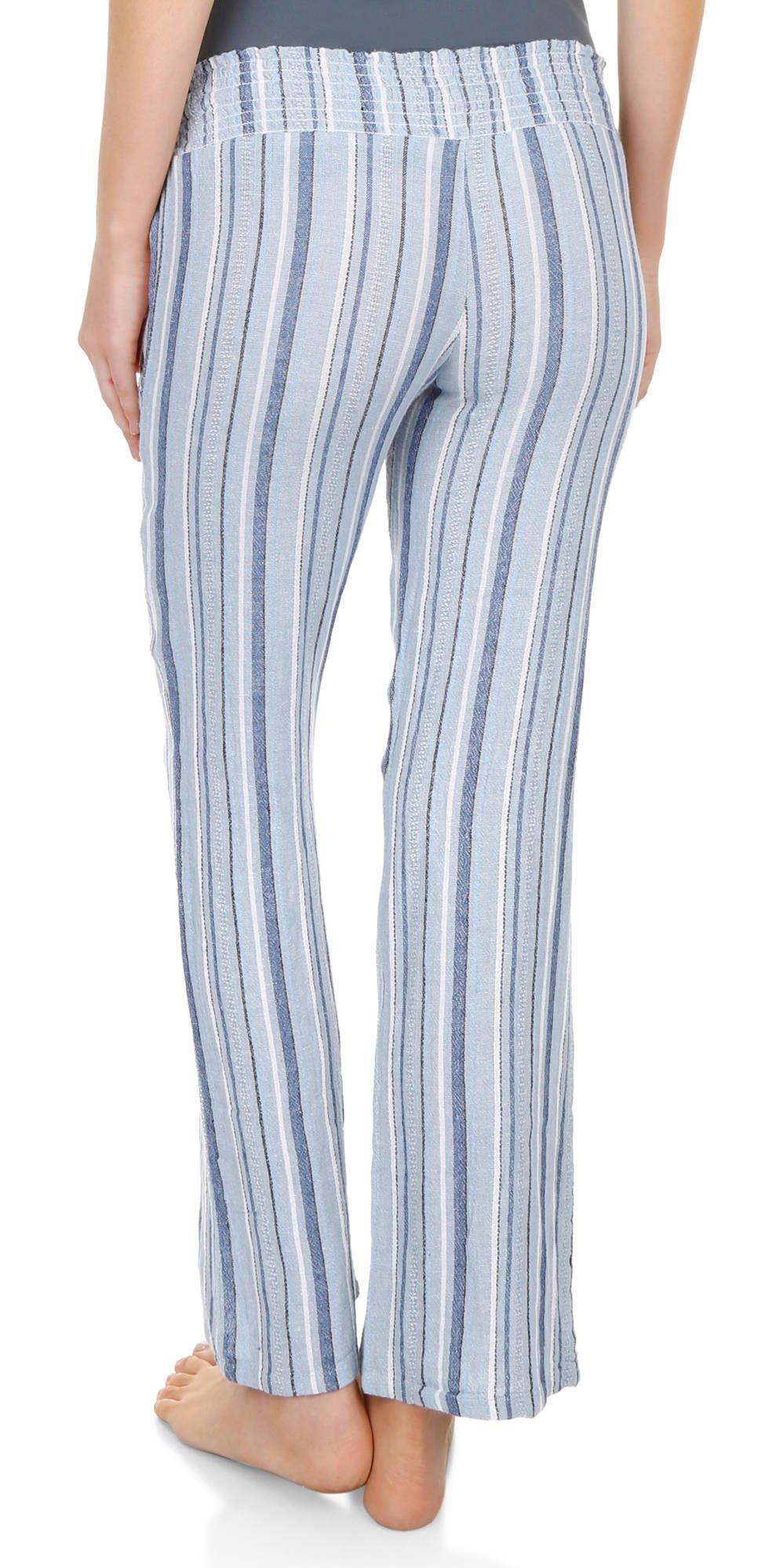 indigo rein striped linen pants