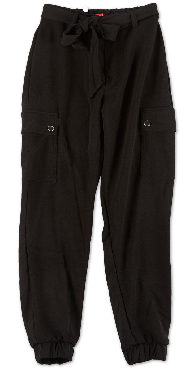 Juniors Casual Knit Cargo Joggers - Black | Burkes Outlet