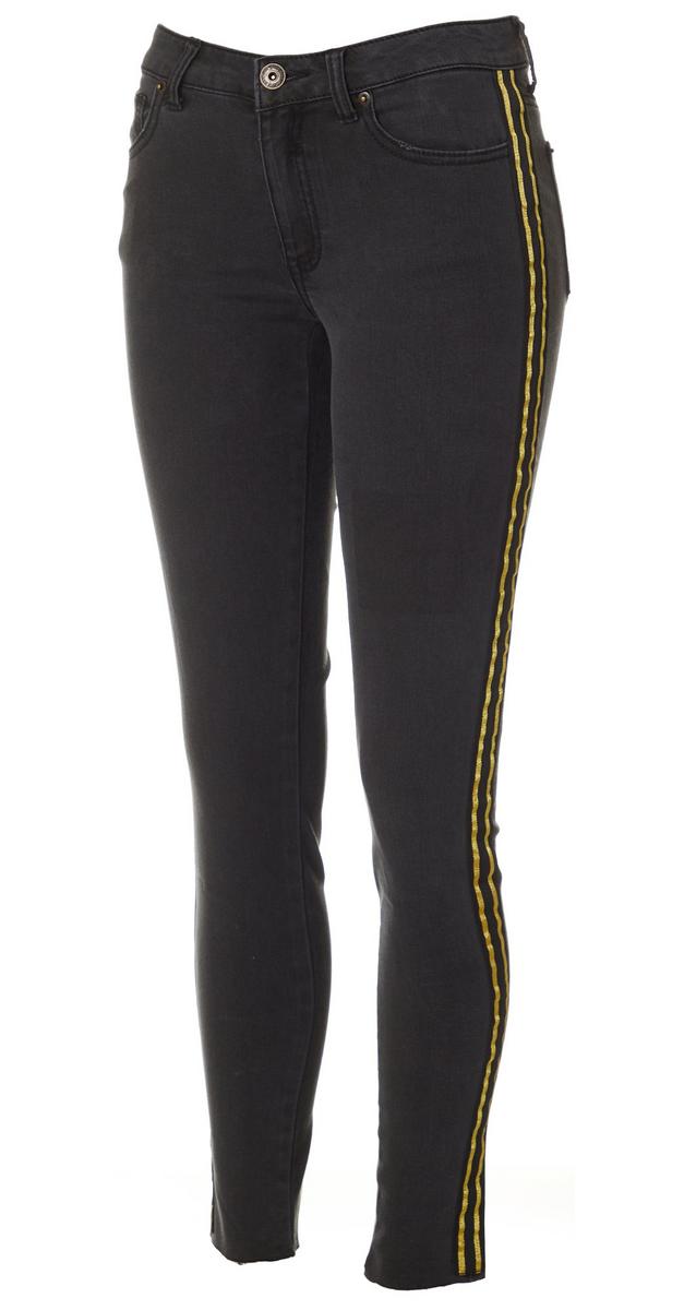 skinny jeans side stripe