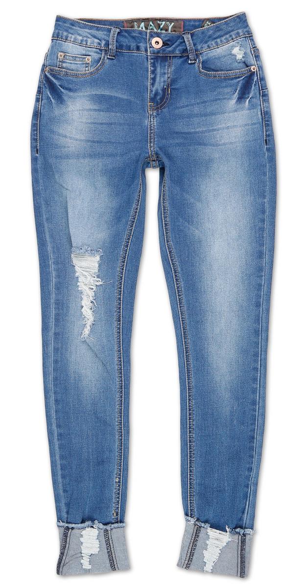 medium wash blue jeans