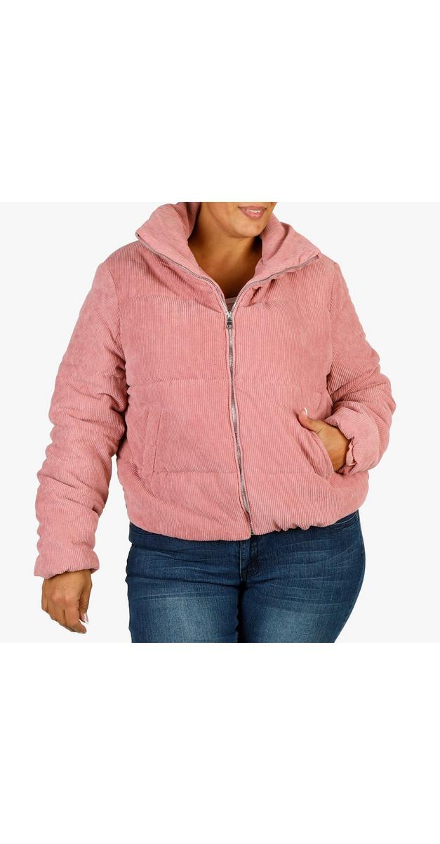 plus size corduroy puffer jacket