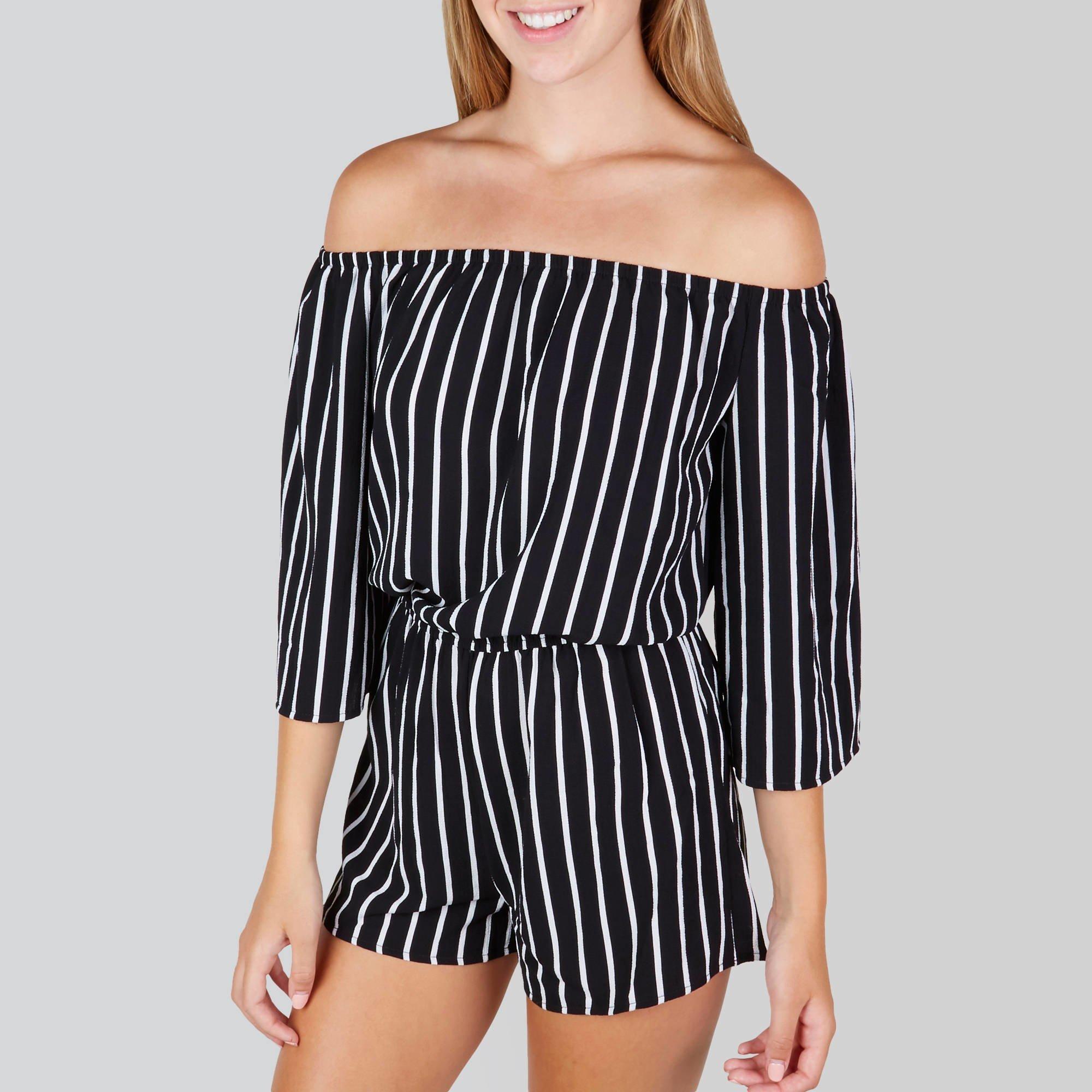 off the shoulder rompers for juniors