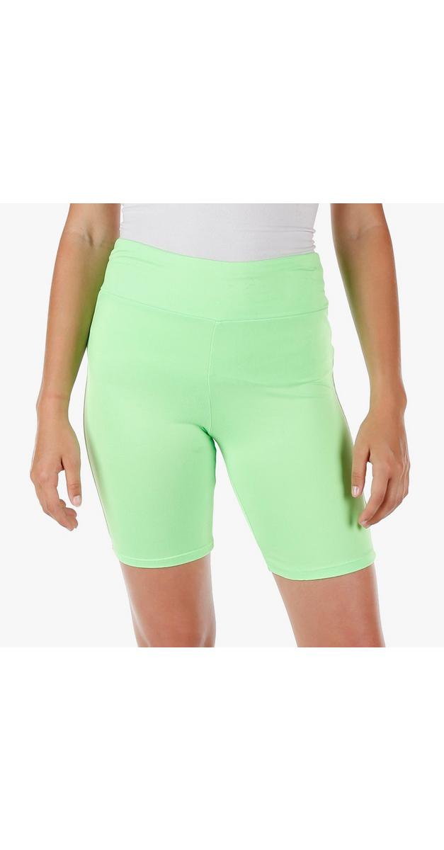 neon lime biker shorts
