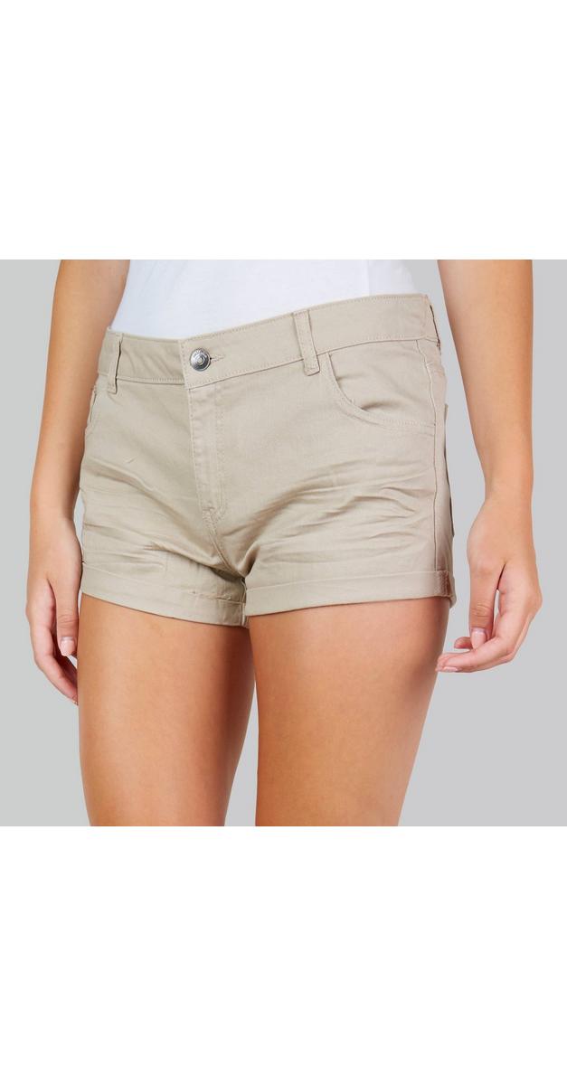 Junior 5-Pocket Twill Shorts - Khaki | Burkes Outlet