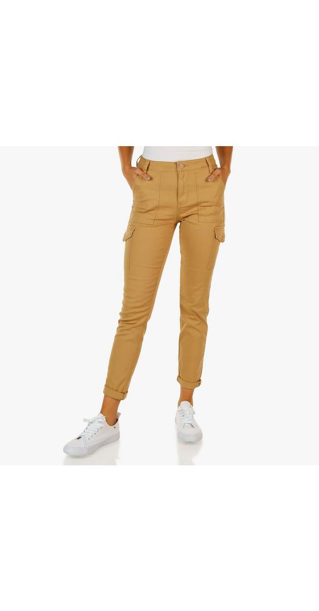 Juniors Skinny Cargo Pants Khaki Burkes Outlet