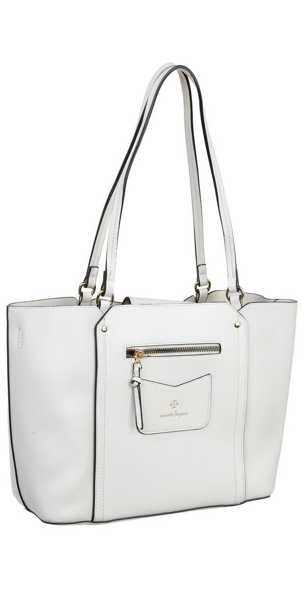 Emma Tote w/Phone Crossbody - White | Burkes Outlet