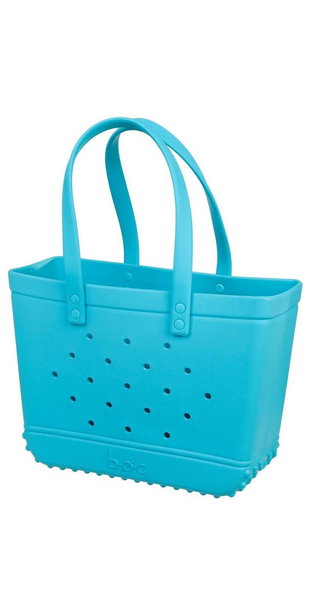 Perforated Rubber Tote - Aqua | Burkes Outlet
