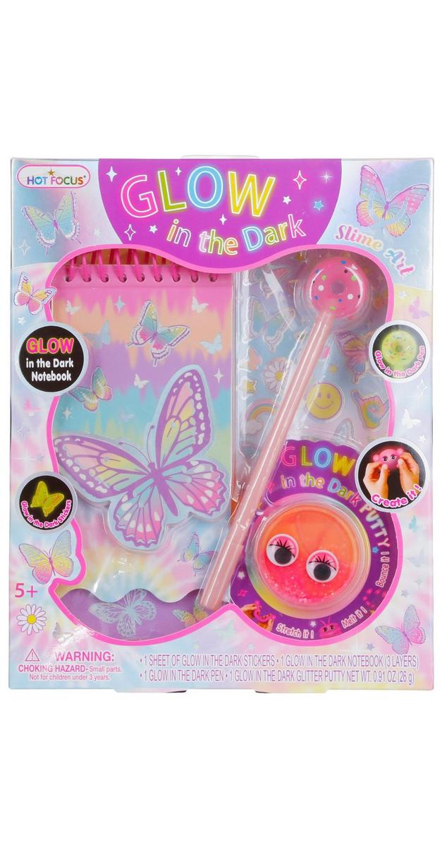 Glow In The Dark Slime Art Set - Pink 