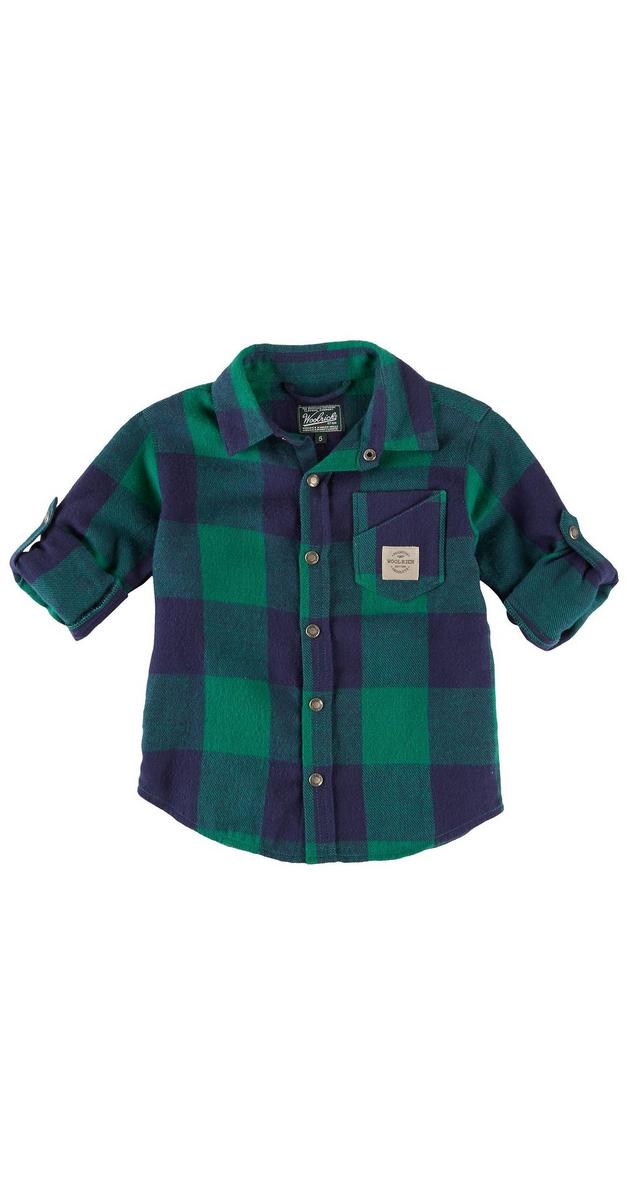 Little Boys Snap Front Flannel Shirt | Burkes Outlet