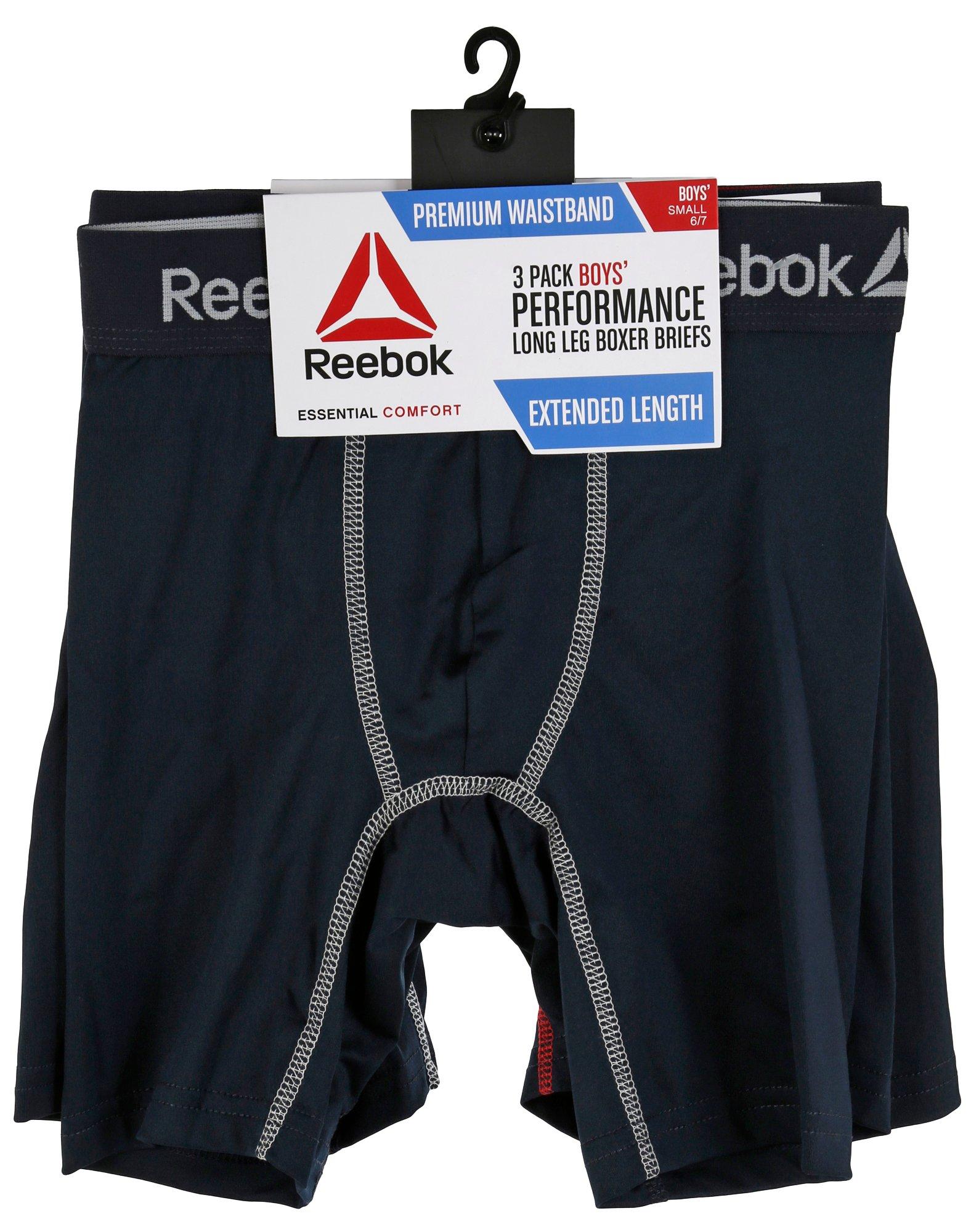 reebok performance long leg boxer briefs