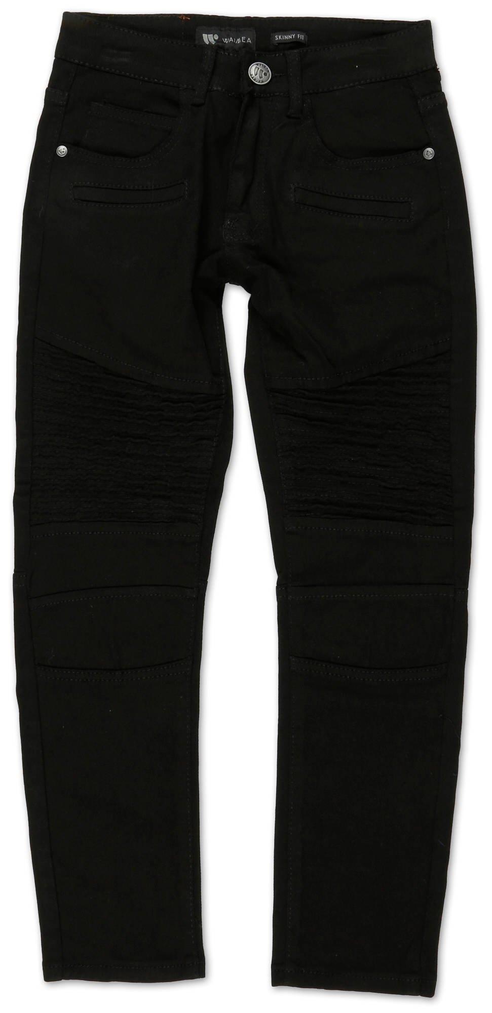 boys black moto jeans