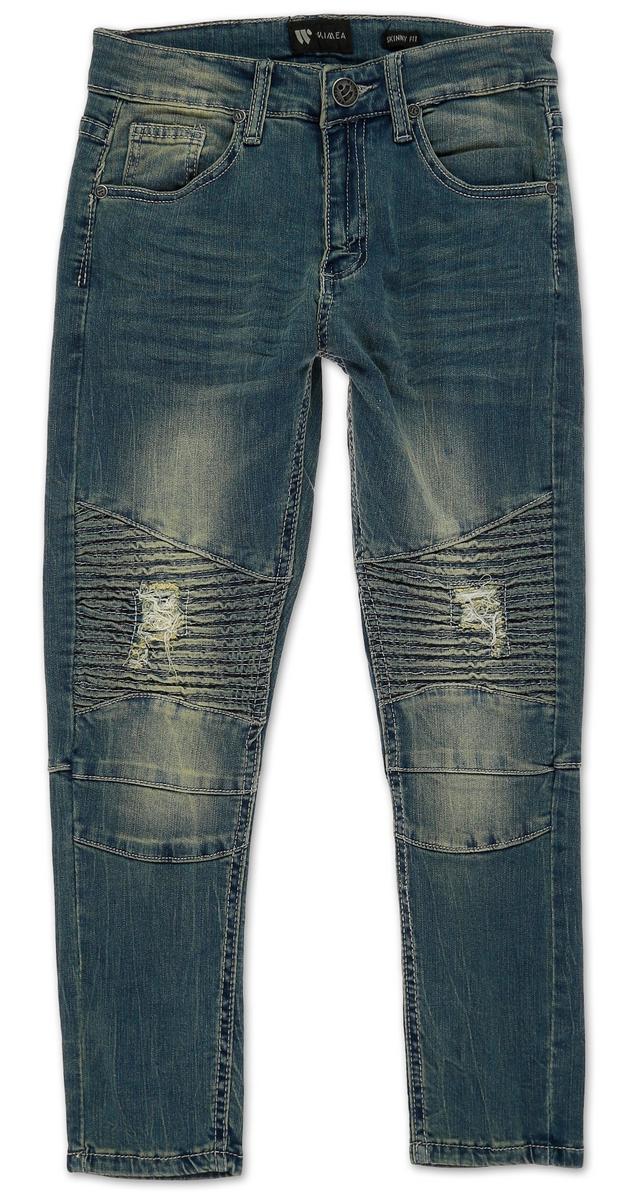 boys skinny fit black trousers