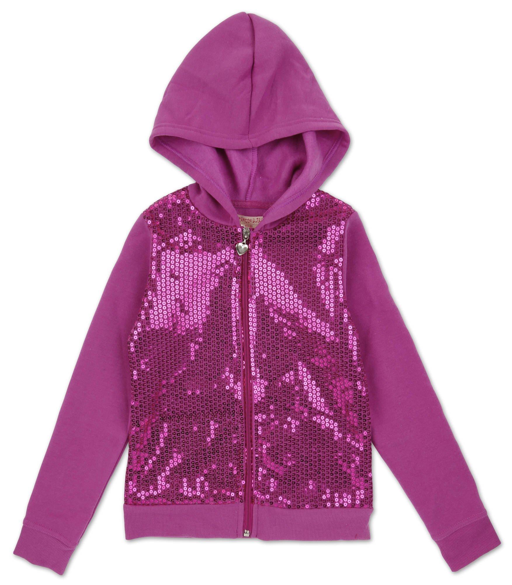 girls sequin hoodie