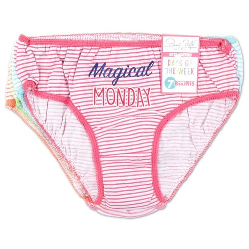 Girls Toddler Girls 7 Pk Days Of The Week Briefs Multi Burkes Outlet