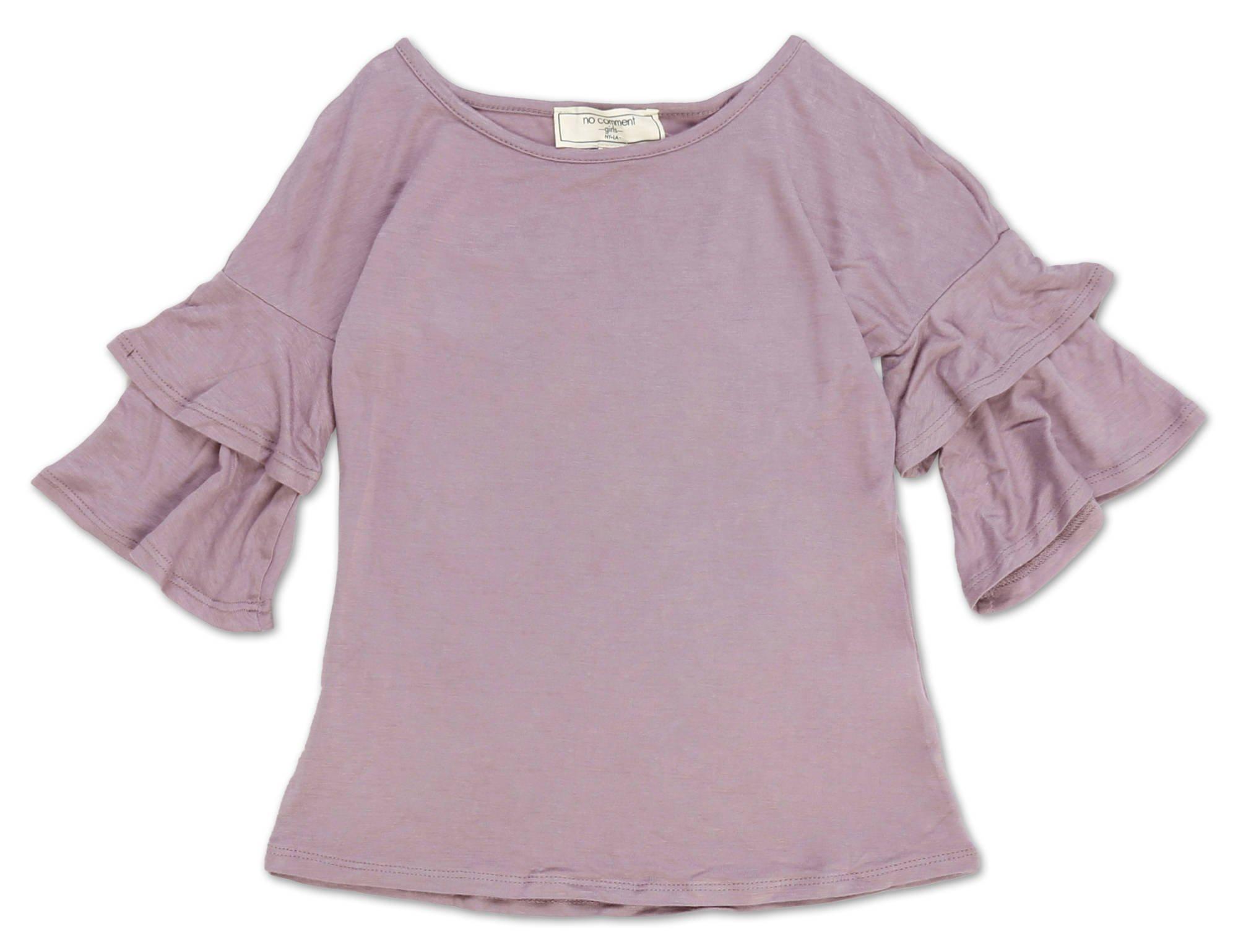 girls ruffle sleeve top