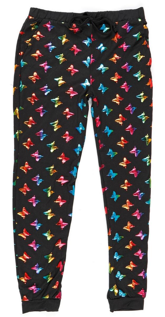 butterfly print joggers