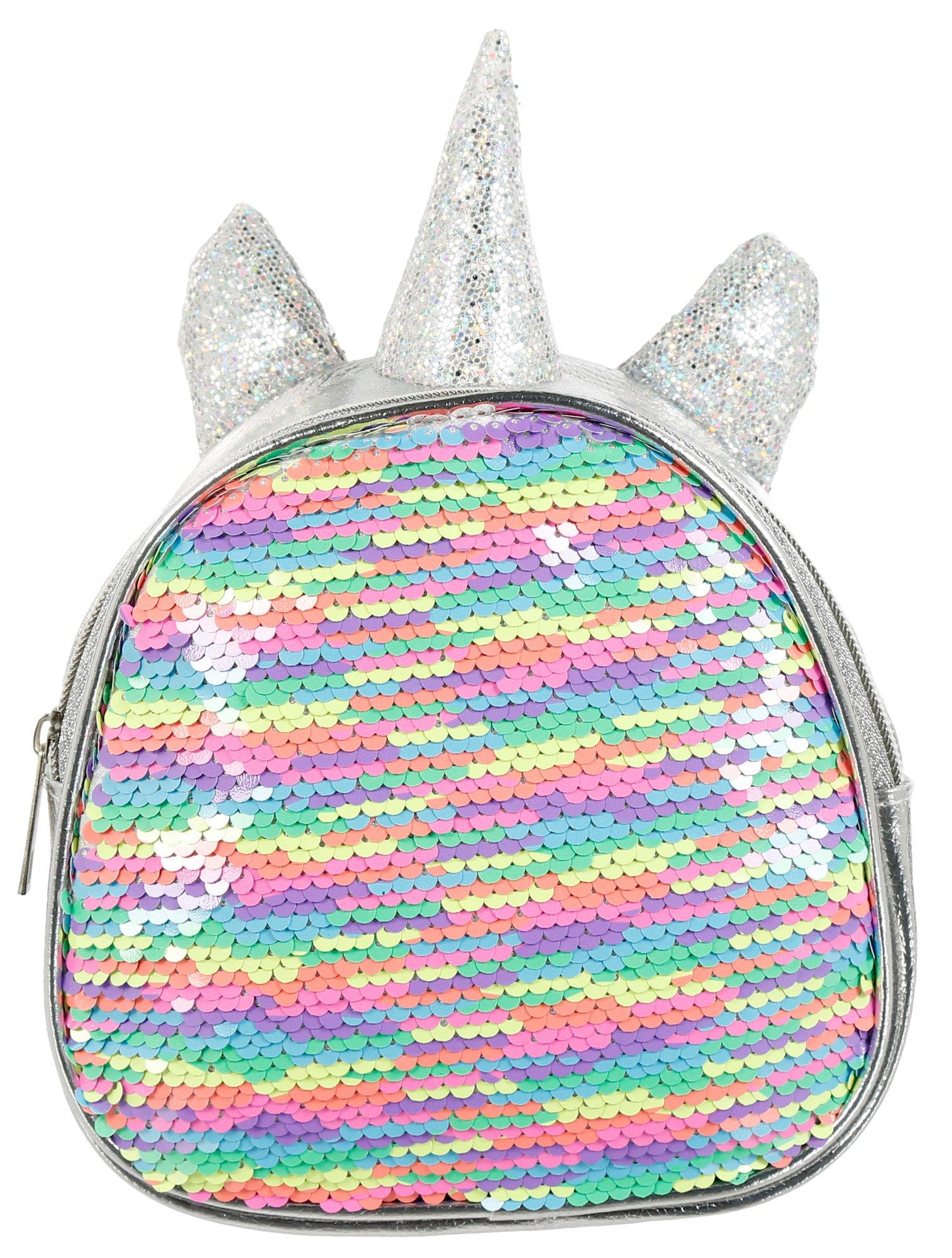 unicorn flip sequin backpack