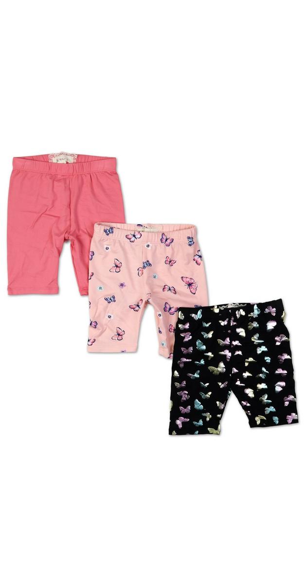 Toddler Girls 3 Pk Bike Shorts - Multi | Burkes Outlet