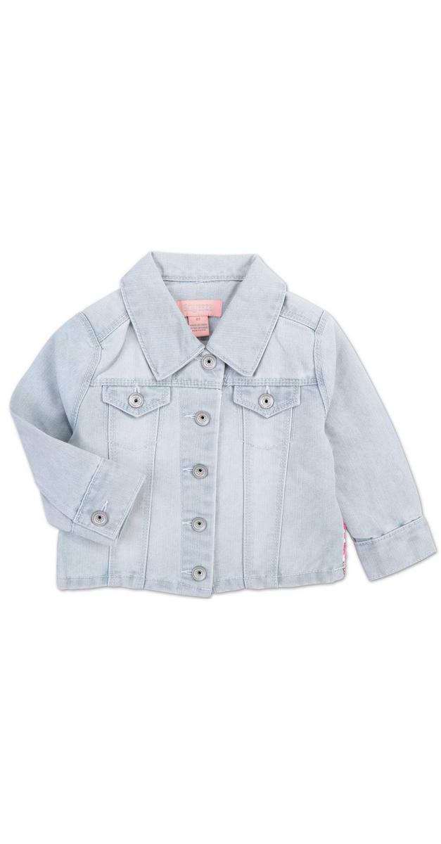 Toddler Girls Flip Sequin Denim Jacket - Light Wash | Burkes Outlet