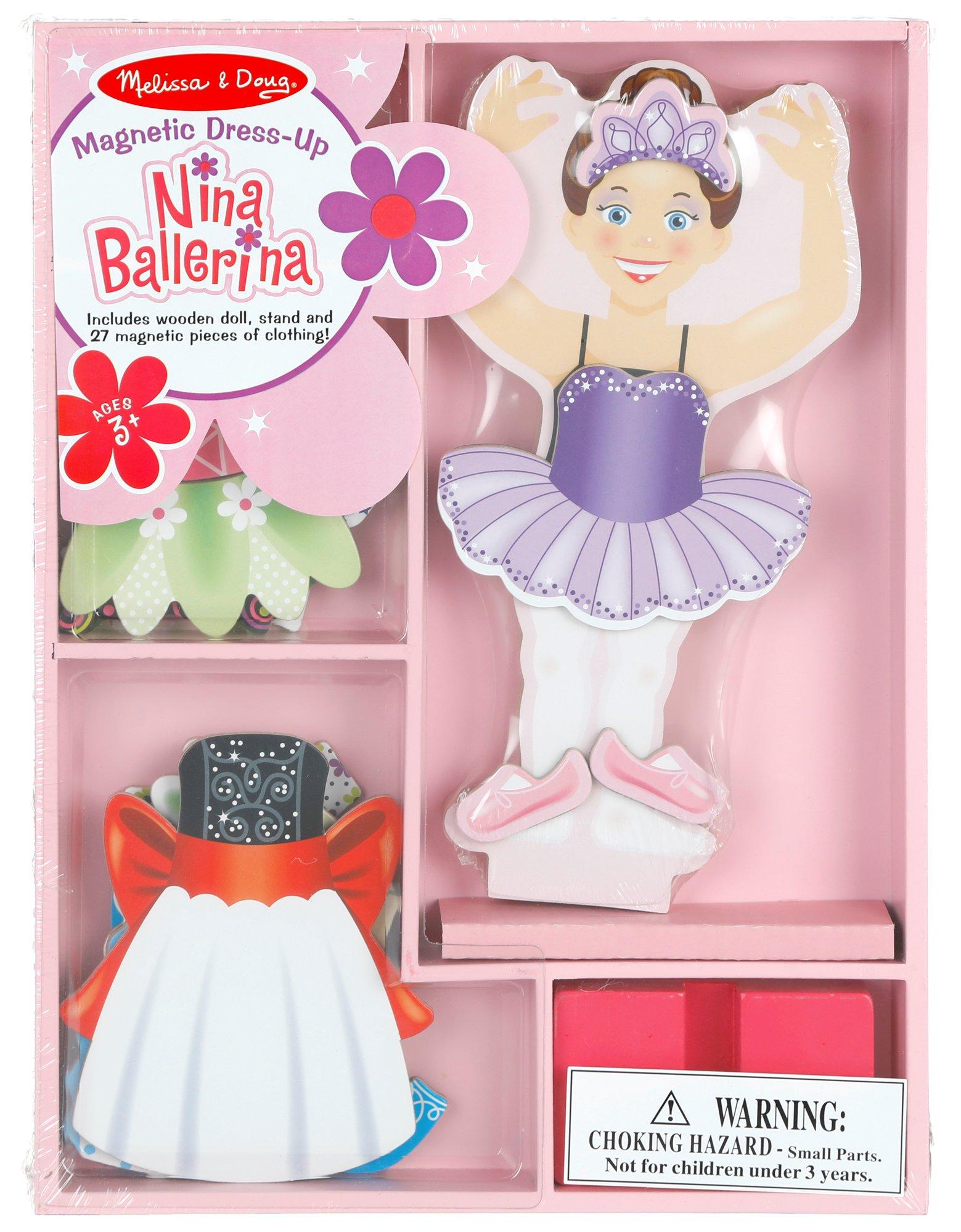 melissa and doug ballerina magnetic dress up