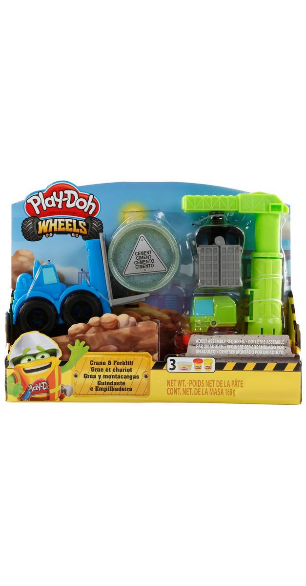 play doh wheels crane and forklift