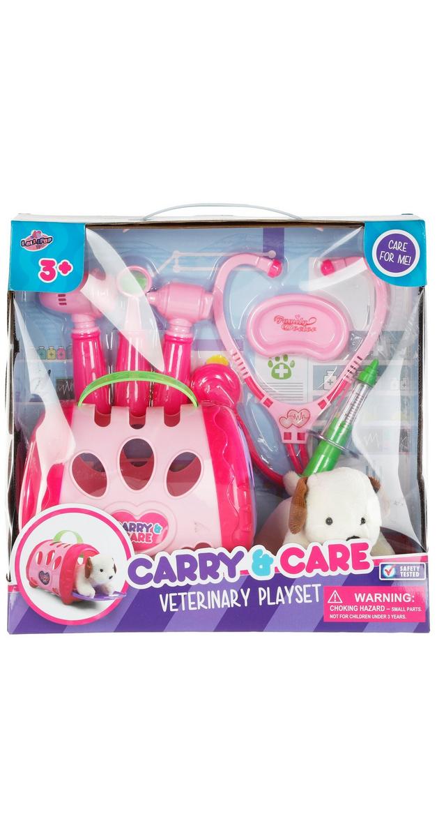 carry and care veterinary playset