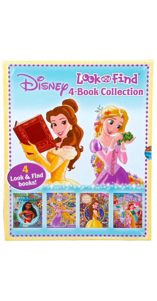 4 Pk Kids Disney Princess l Look & Find Book Collection Set | Burkes Outlet