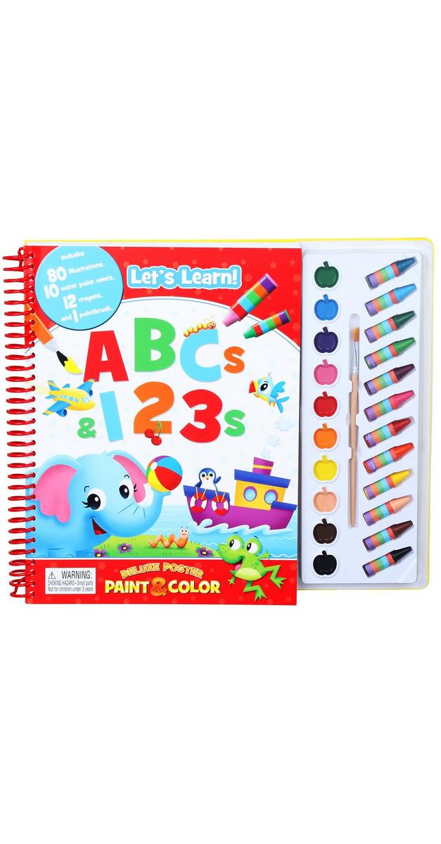 Let's Learn Deluxe Poster Paint & Color Book Burkes Outlet