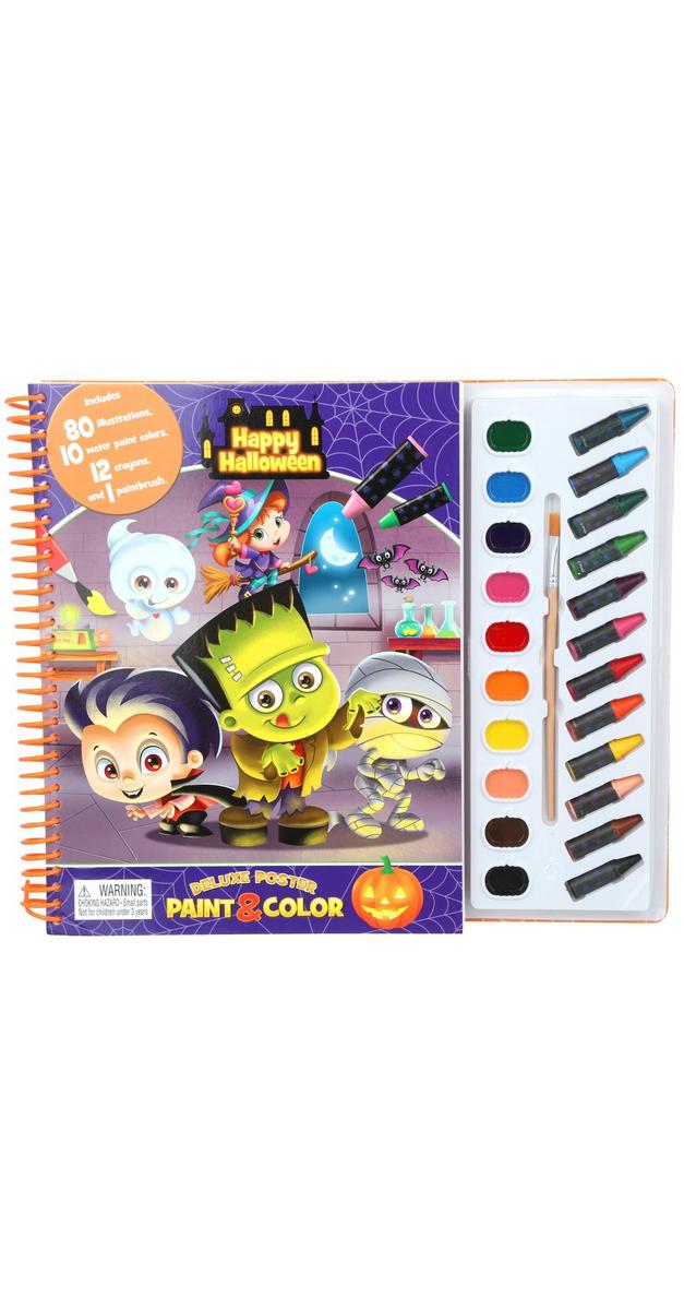 happy Halloween Paint & Color Book Burkes Outlet