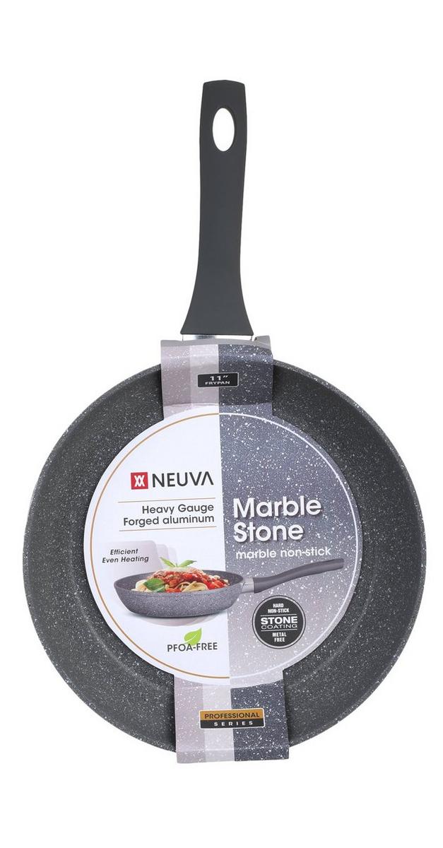 11" Marble Stone NonStick Frying Pan Grey Burkes Outlet
