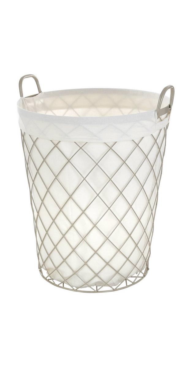 Diamond Wire Laundry Hamper - Gold | Burkes Outlet