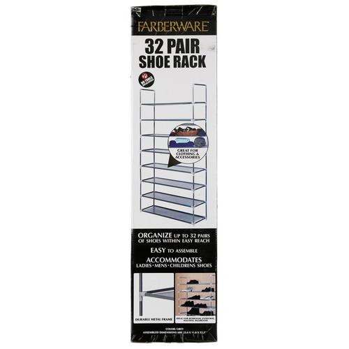 32 Pair Shoe Rack Burkes Outlet