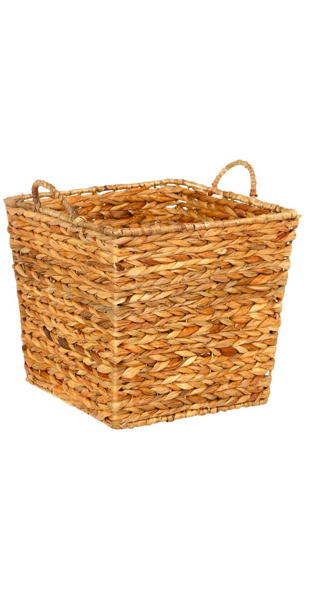 16x16 Woven Storage Bin Natural Burkes Outlet