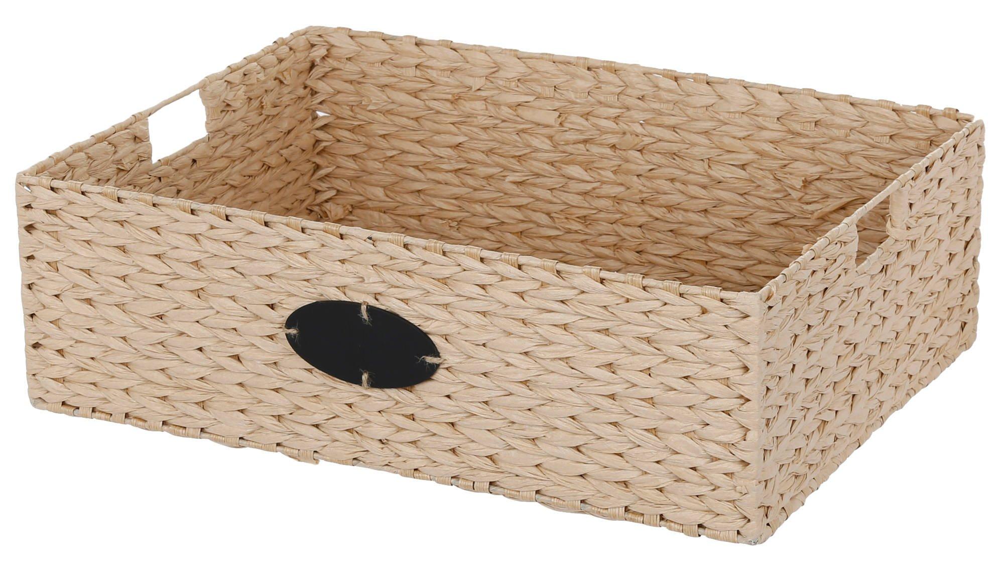 Wicker 20" Storage Bin Natural Burkes Outlet