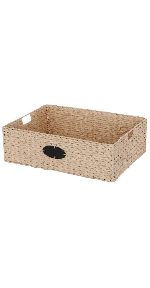 Wicker 20" Storage Bin Natural Burkes Outlet