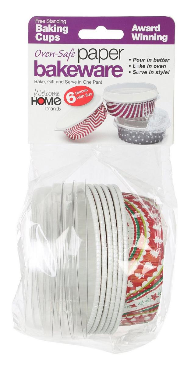 Round 6 Pc OvenSafe Paper Bakeware Burkes Outlet