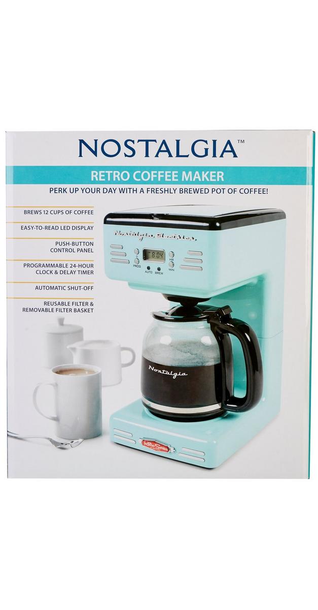 Retro 12Cup Coffee Maker Teal Burkes Outlet