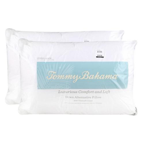 2 Pk Down Alternative Pillows Jumbo Burkes Outlet