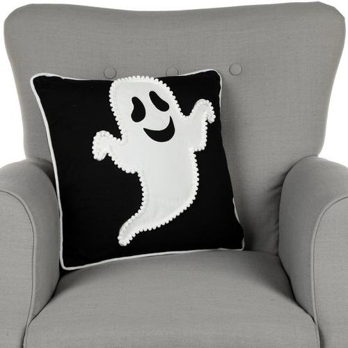 Download 18 Ghost Applique Halloween Throw Pillow Black White Burkes Outlet