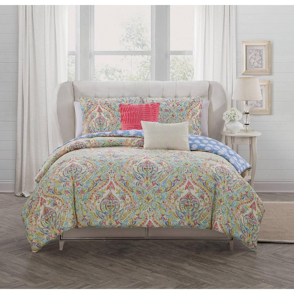 Queen Hali 5 Pc Comforter Set Multi Burkes Outlet