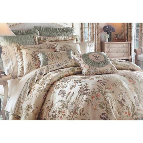 Queen Iris Comforter Set Green Burkes Outlet