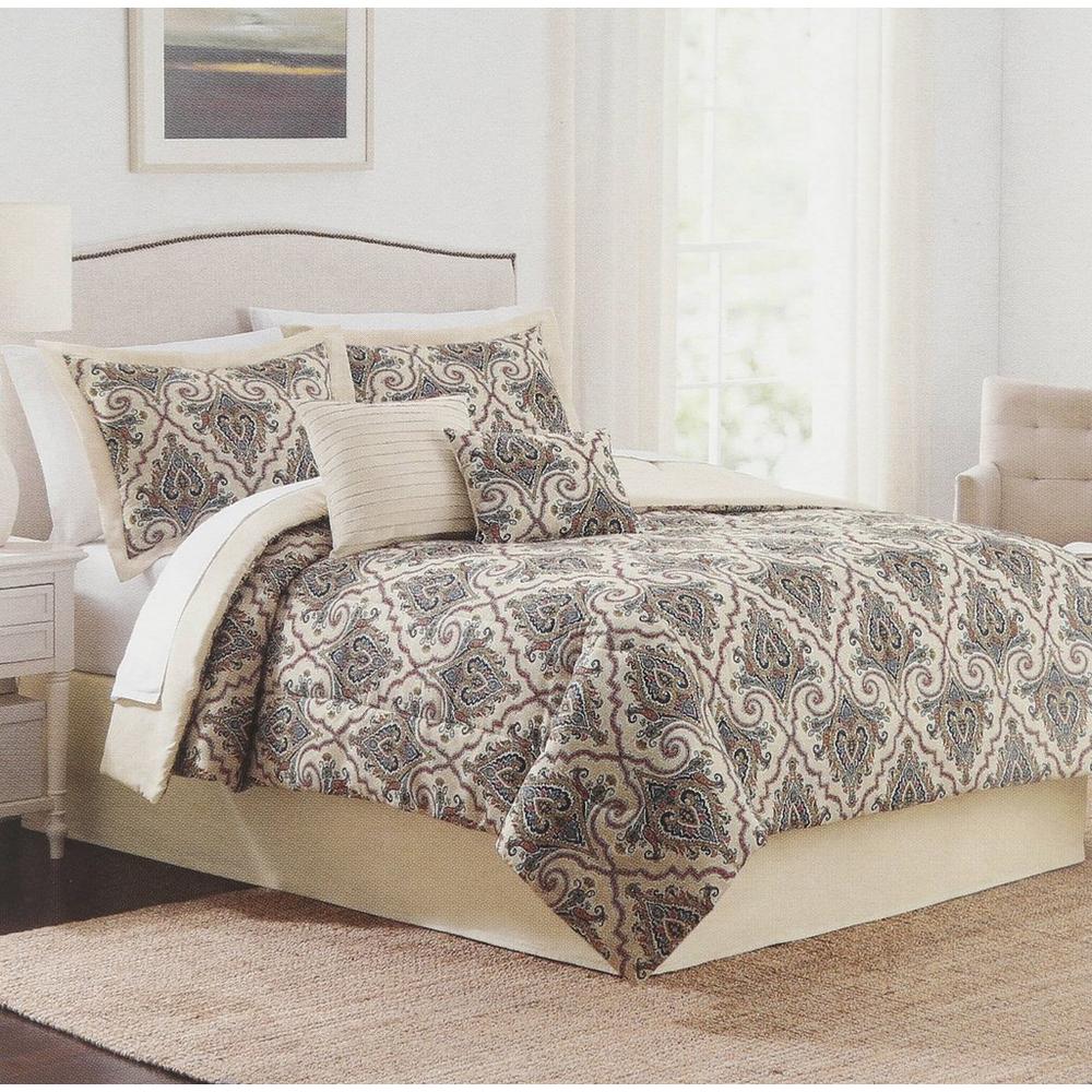 6 Pc Wavana Comforter Set Red Queen Burkes Outlet