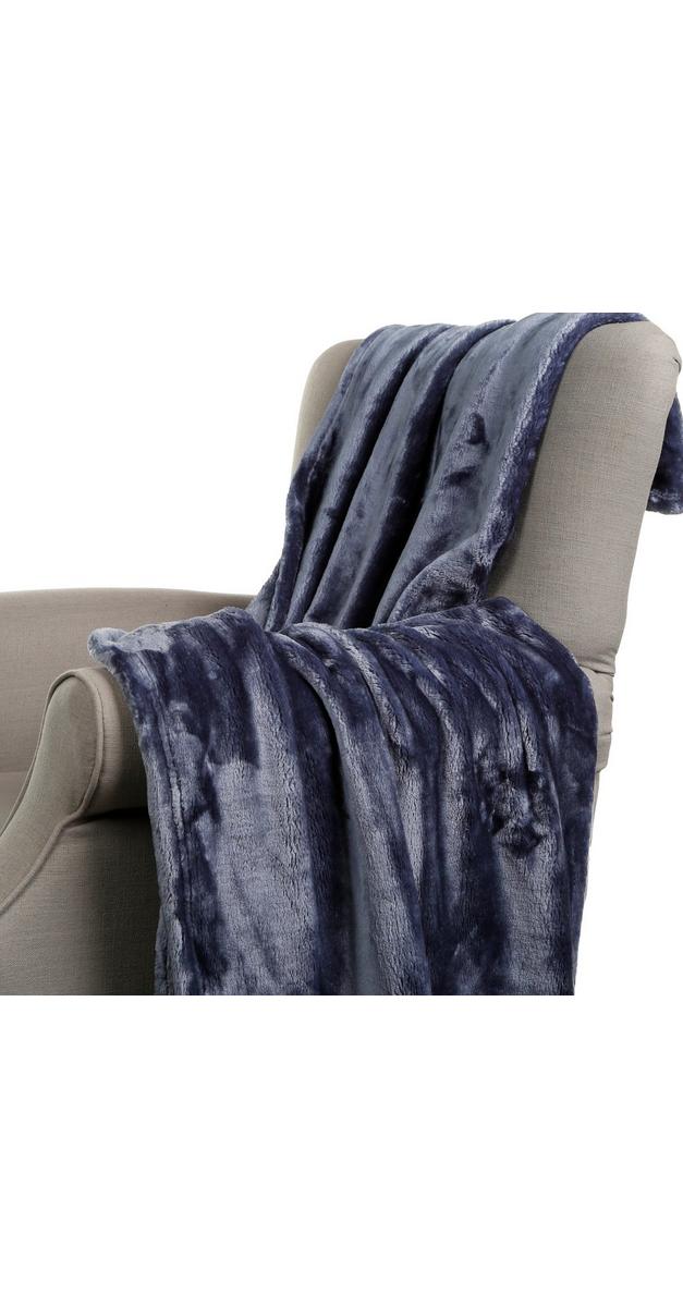 Luxury Velvet Throw Blanket - Slate | Burkes Outlet