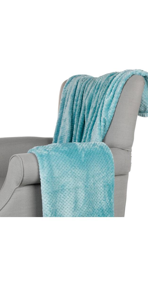 50x70 Velvet Plush Throw Blanket Green Burkes Outlet