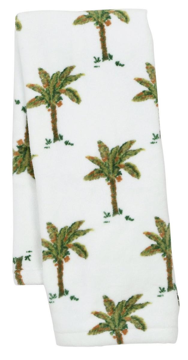 Palm Tree Hand Towel White Burkes Outlet
