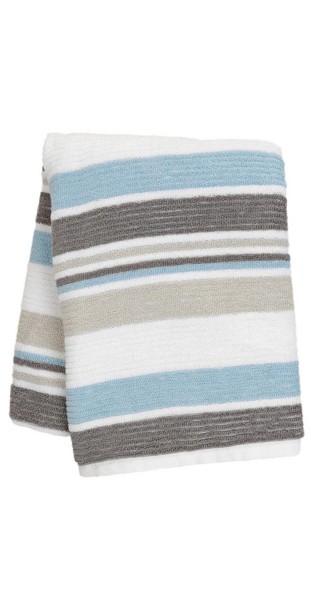 Always Striped Bath Towel Blue Multi Burkes Outlet