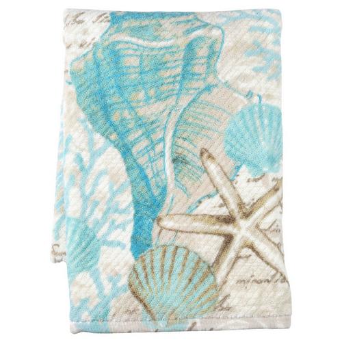 bath towels seashell design